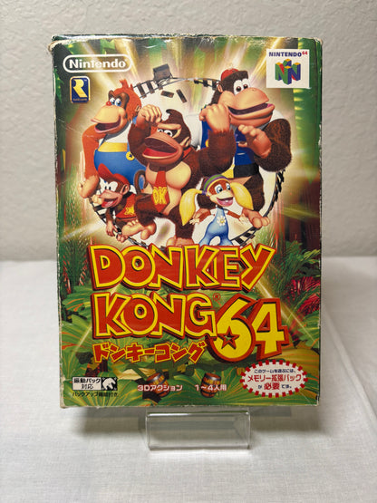 Japanese Donkey Kong 64 With Box & Manual